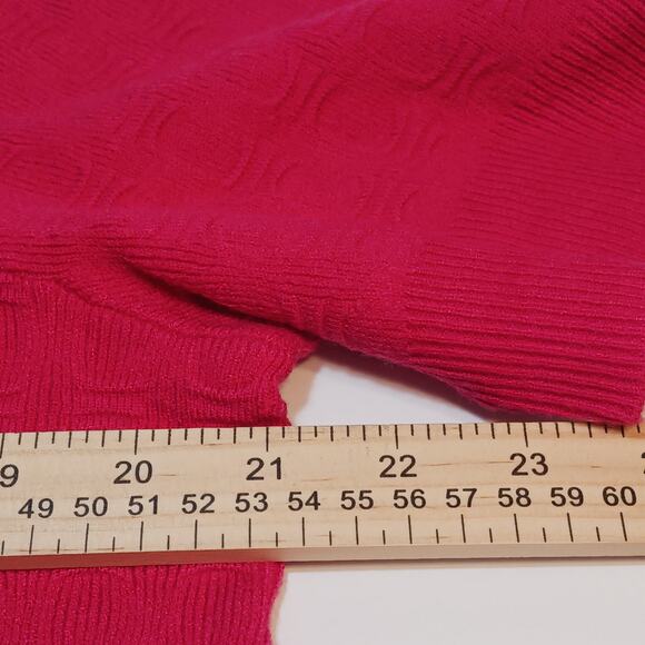 Liz Claiborne Sweater Women's XXL Dark Pink Rose Short Sleeve Lightweight NWT - Picture 8 of 10